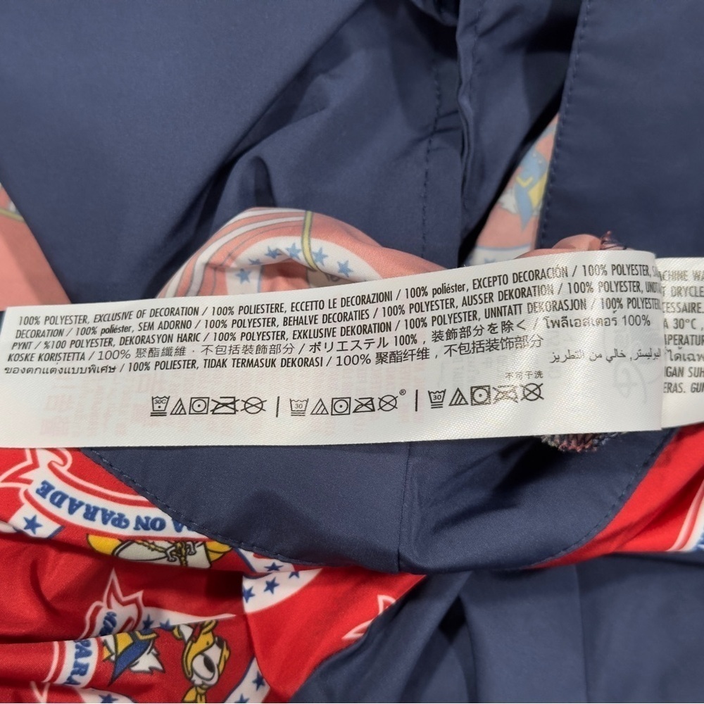 WALT DISNEY WORLD 50 Year Anniversary Mickey & Friends Pull Over Windbreaker L - Picture 10 of 12